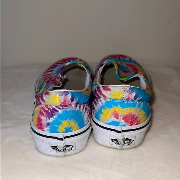Vans Classic Slip-On Shoes – Tie-Dye Spiral – Women’s 5 / Men’s 3.5 - Picture 5 of 10